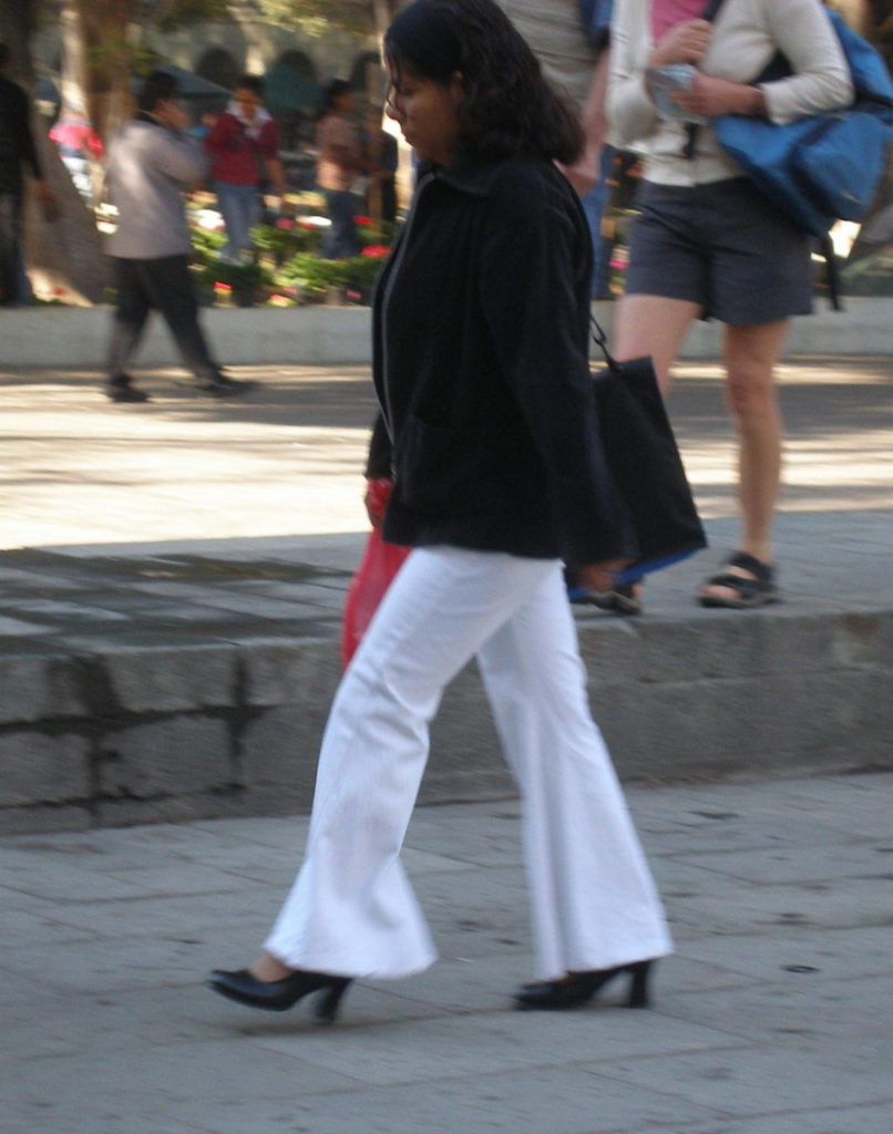 Woman Walking in Balance