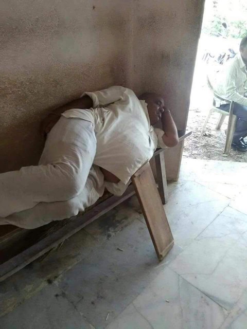 Man Sleeping on his side