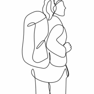 Woman with a Back Pack